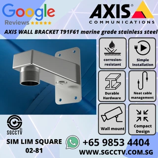 Marine-grade AXIS T91F61 wall bracket in 316L stainless steel ideal for coastal offshore and industrial use Durable weatherproof and corrosion-resistant NN