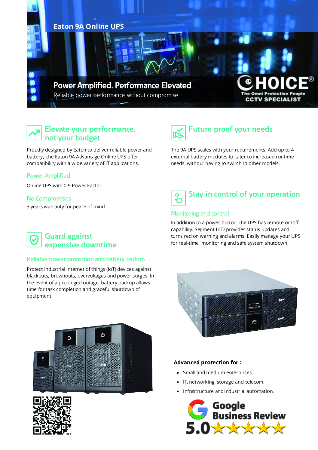 EATON 9A1000I 1000VA Online UPS Professional Industrial Grade pure sine wave output ideal for servers workstations and critical IT systems 6 EATON 9A1000I 1000VA Online UPS Professional Industrial Grade pure sine wave output ideal for servers workstations and critical IT systems - Image 6