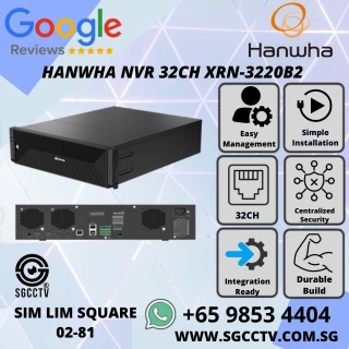 HANWHA NVR 32CH XRN-3220B2 64CH XRN-6420B2 32MP 80TB Storage KOREA Samsung Security Camera Singapore CCTV Camera Repair 1 HANWHA NVR 32CH XRN-3220B2 64CH XRN-6420B2 32MP 80TB Storage KOREA Samsung Security Camera Singapore CCTV Camera Repair