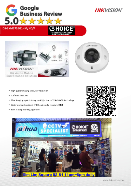 HIKVISION DS-2XM6726G1-IM-ND IP67 POE MIC Crane Truck CCTV Camera Vehicle Bus Lorry Logistic Transport Security Camera Singapore