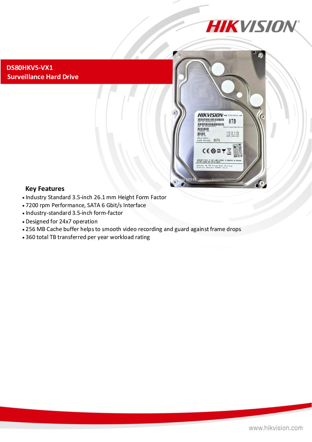 8TB Hard Drive HIKVISION DS80HKAI-VX1 Surveillance SEAGATE Skyhawk WD Purple Western Digital Security System Storage Singapore 3 8TB Hard Drive HIKVISION DS80HKAI-VX1 Surveillance SEAGATE Skyhawk WD Purple Western Digital Security System Storage Singapore - Image 3