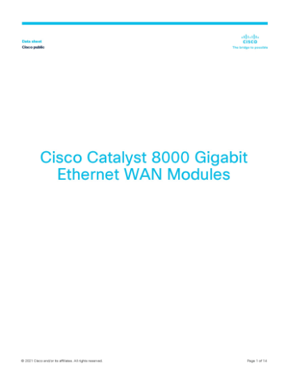 Cisco C-NIM-2T Catalyst 8000 Gigabit Ethernet WAN Modules DB 3 Cisco C-NIM-2T Catalyst 8000 Gigabit Ethernet WAN Modules