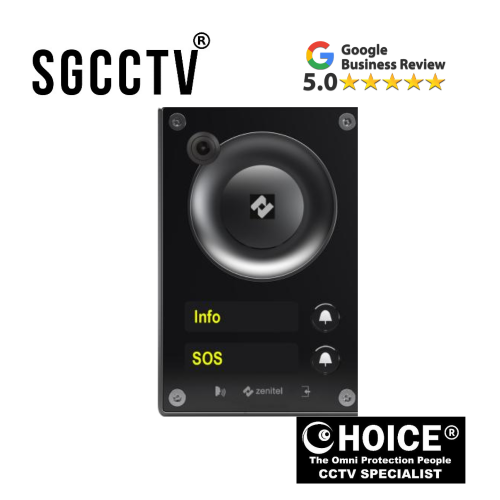 Zenitel TCIV-5+ Video intercom Stainless steel one call button High sound pressure levels active noise and echo cancellation Wide angle hd camera NEW