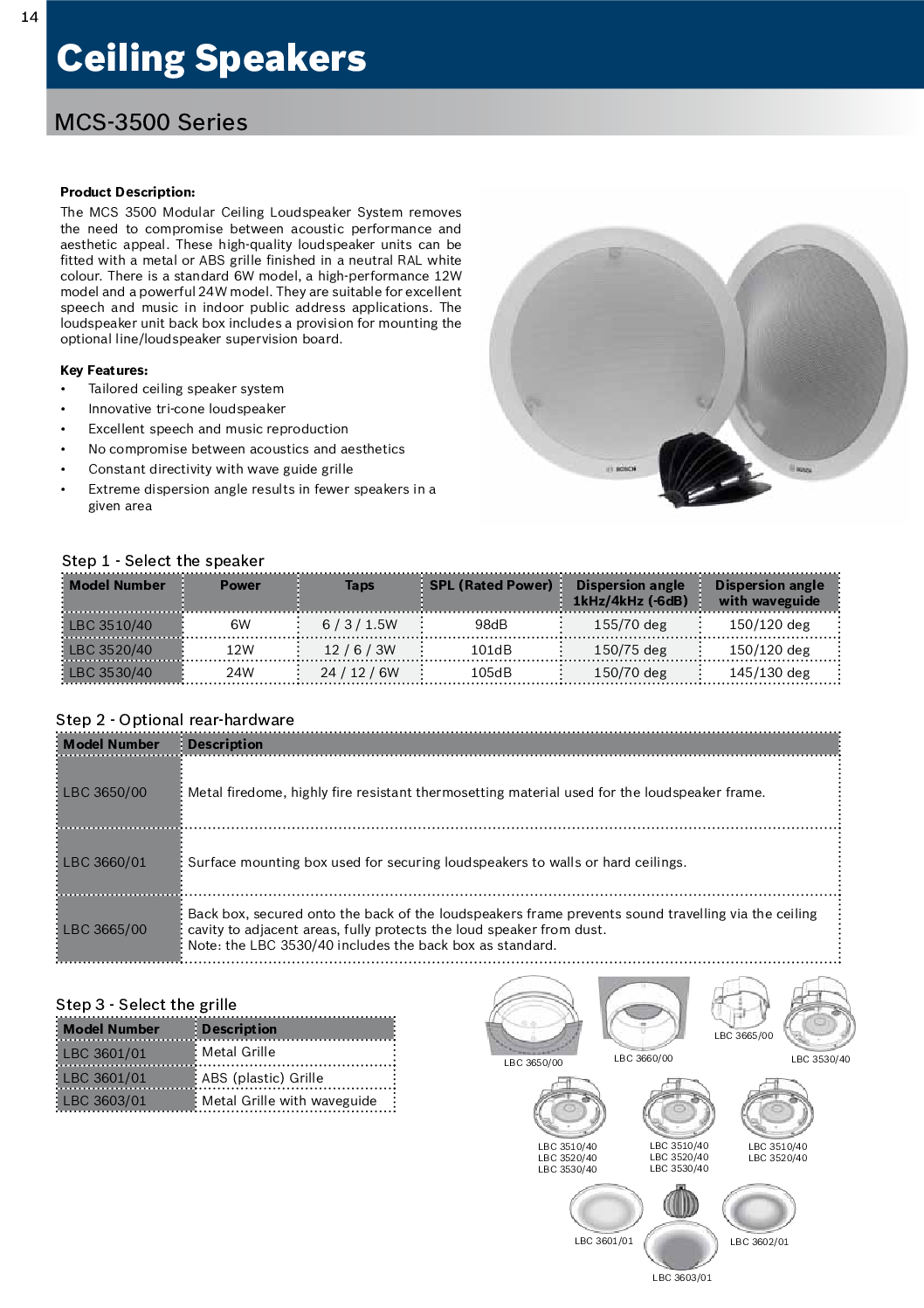 Bosch MCS-3500 Modular Ceiling Loudspeaker System NEW JJ 2 Bosch MCS-3500 Modular Ceiling Loudspeaker System NEW JJ - Image 2
