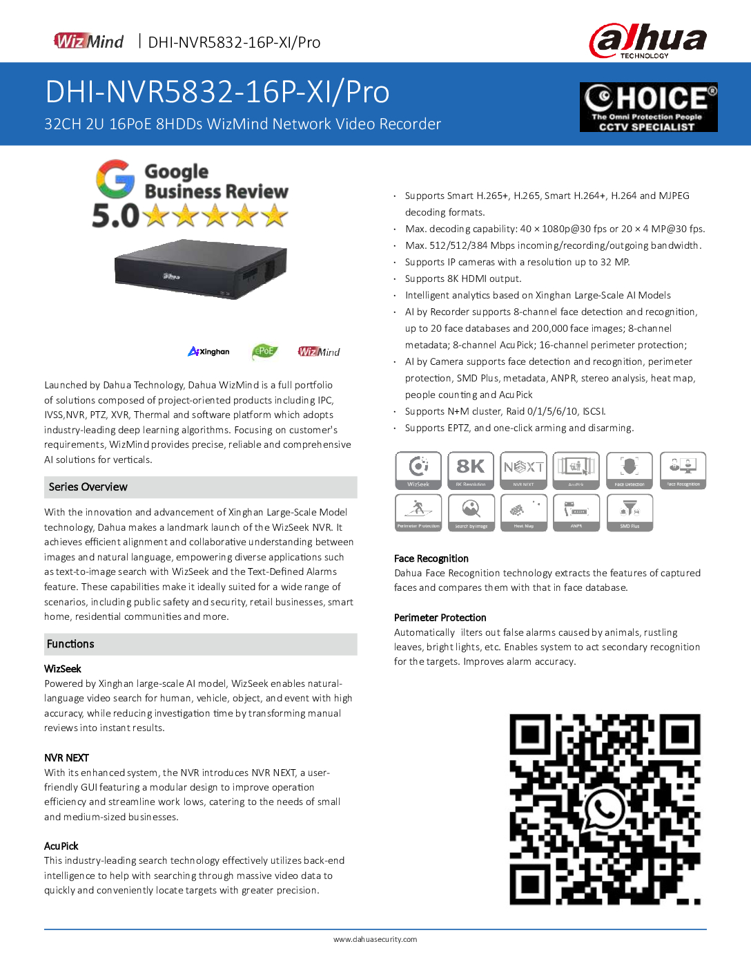 DAHUA NVR5432-16P-XI/Pro 32CH 16PoE 4HDDs WizMind Network Video Recorder AcuPick AI video search WizSeek AI Language video search 6 DAHUA NVR5432-16P-XI/Pro 32CH 16PoE 4HDDs WizMind Network Video Recorder AcuPick AI video search WizSeek AI Language video search - Image 6