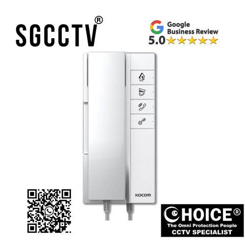 KOCOM DOORPHONE K6B IP-4TU Audio communication with Outdoor panel, Guardphone and Lobbyphone Connection up to 3 doorphones