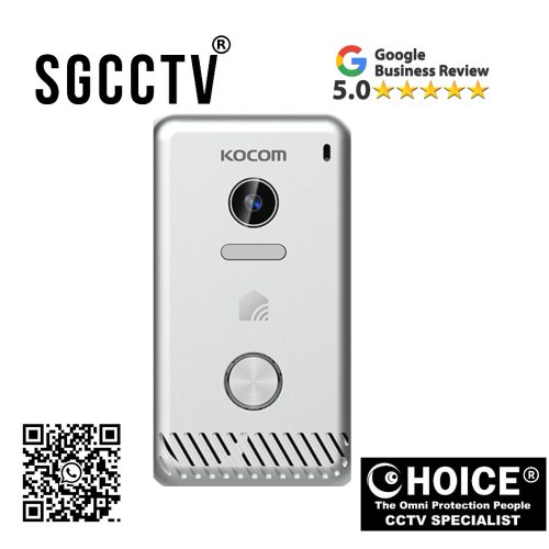 KOCOM INTERCOM KC-S81MIP IP Door Camera (1M Pixel) / 2-Wire 7 Color digital LCD monitor Easy to operate using OSD menu and icon button NEW