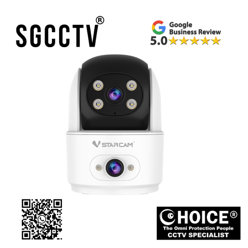 VStarcam CS996DR Dual lens dual view leaves no blind spots ISP image processing technology, preserving true colors Human detection real time NEW