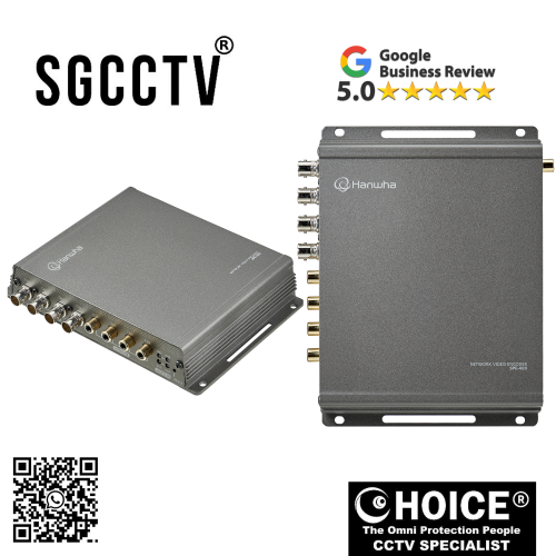 Hanwha Wisenet SPA-C110B/SPA-C110W Ceiling Speaker 100dB Max. Sound Pressure Level Built in 10W Class D Amplifier NEW DB 3 Hanwha Wisenet SPE-420 Encoder Maximum resolution: 5MP Multiple streaming (up to 2 profiles per CH)1 RJ-45 10/100 Base-T NEW