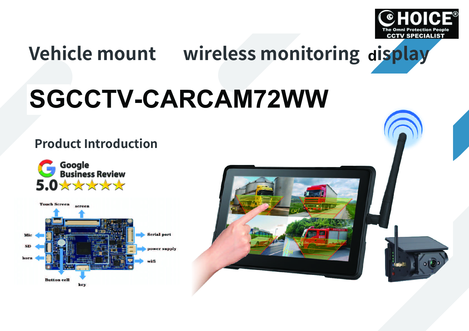 Lorry Truck Forklift Bus Camera CARCAM72WW SGCCTV IP67 WIRELESS Monitor SD Storage IP67 SOLAR BATTERY MAGNETIC CAMERA 4 Lorry Truck Forklift Bus Camera CARCAM72WW SGCCTV IP67 WIRELESS Monitor SD Storage IP67 SOLAR BATTERY MAGNETIC CAMERA - Image 4