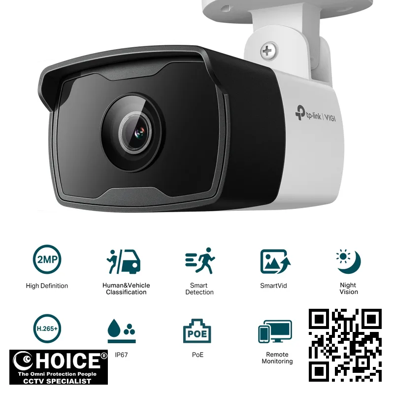 TP-Link VIGI C320I Singapore VIGI 2MP Outdoor IR Bullet Network Camera