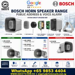 BOSCH Horn Speaker Singapore LHE-10CGE LHE-30CGE LHM-10MGE LHM-30MGE LHM-50MGE LHP-60CGE Marine PRA-EOL PRA-EOB 1 BOSCH Horn Speaker Singapore LHE-10CGE LHE-30CGE LHM-10MGE LHM-30MGE LHM-50MGE LHP-60CGE Marine PRA-EOL PRA-EOB