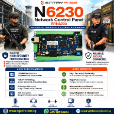 ENTRYPASS N6230 EP.N6230 Network Control Panel Security system supplier Security system installation CCTV Security Camera 1 ENTRYPASS N6230 EP.N6230 Network Control Panel Security system supplier Security system installation CCTV Security Camera Singapore