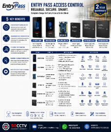 ENTRYPASS Power Supply EP.POB.PSU EP.N4800.PSU EP.N5200.PSU FACIAL RECOGNITION ACCESS CONTROL TIME ATTENDANCE