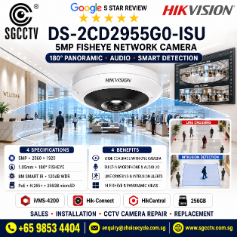 HIKVISION DS-2CD2955G0-ISU FISHEYE 5MP Camera Audio iVMS-4200 Hik-Connect Hik-Central 256GB Line Crossing Intrusion Detection 1 HIKVISION DS-2CD2955G0-ISU FISHEYE 5MP Camera Audio iVMS-4200 Hik-Connect Hik-Central 256GB Line Crossing Intrusion Detection