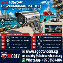 HIKVSION DS-2XC6046G0-LIS 316L Anti-corrosion AcuSeek 316L 4MP Bullet Camera Security system installation CCTV Security Camera 1 HIKVSION DS-2XC6046G0-LIS 316L Anti-corrosion AcuSeek 316L 4MP Bullet Camera Security system installation CCTV Security Camera
