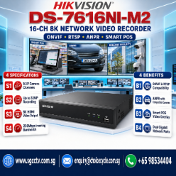 HIKVISION DS-7616NI-M2 16-ch 8K 32MP NVR ONVIF RTSP ANPR LPR SMART POS 1000 Mbps Ethernet interface CCTV Security Camera 1 HIKVISION DS-7616NI-M2 16-ch 8K 32MP NVR ONVIF RTSP ANPR LPR SMART POS 1000 Mbps Ethernet interface CCTV Security Camera