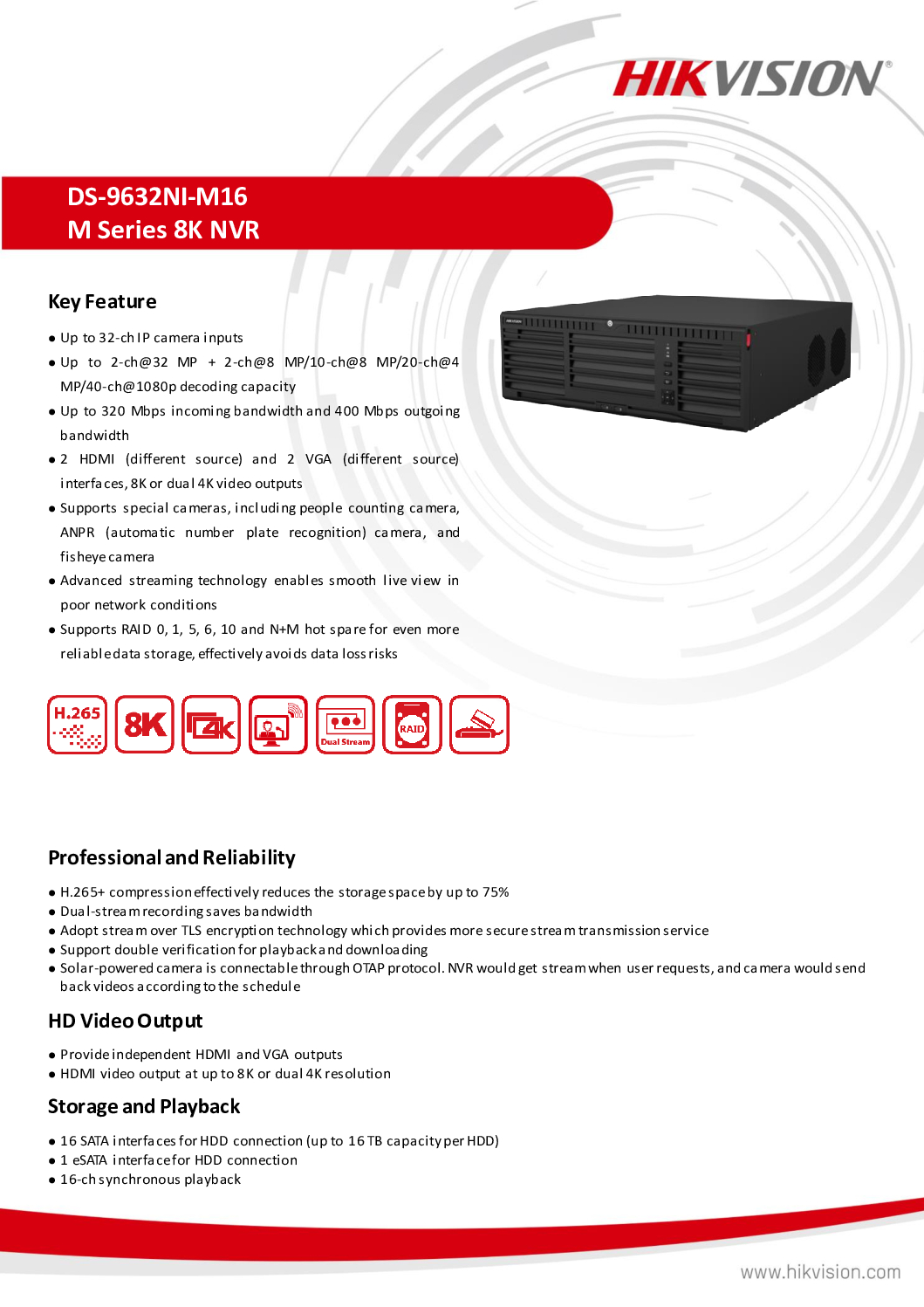HIKVISION DS-9632NI-M16 8K ENTERPRISE RAID NVR AI AcuSense AcuSeek DEEP-LEARNING CCTV Security Camera SGCCTV Choicecycle 7 HIKVISION DS-9632NI-M16 8K ENTERPRISE RAID NVR AI AcuSense AcuSeek DEEP-LEARNING CCTV Security Camera SGCCTV Choicecycle - Image 7