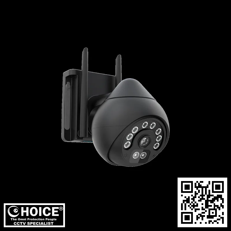 CS69Q | 4MP WiFi PTZ Camera - Full Black Design, Red&Blue Lights & Full-Color Night Vision 2 VStarcam CS69Q-EU-1PK Security Camera