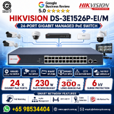 HIKVISION DS-3E1526P-EI/M Managed PoE Switch CCTV PoE Switch Gigabit SFP PoE Switch Managed CCTV Switch CCTV Network Switch 1 HIKVISION DS-3E1526P-EI/M Managed PoE Switch CCTV PoE Switch Gigabit SFP PoE Switch Managed CCTV Switch CCTV Network Switch