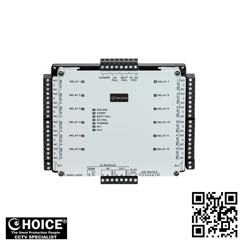 Hanwha X300 Expansion Output Module 2 Hanwha X300 Security Camera